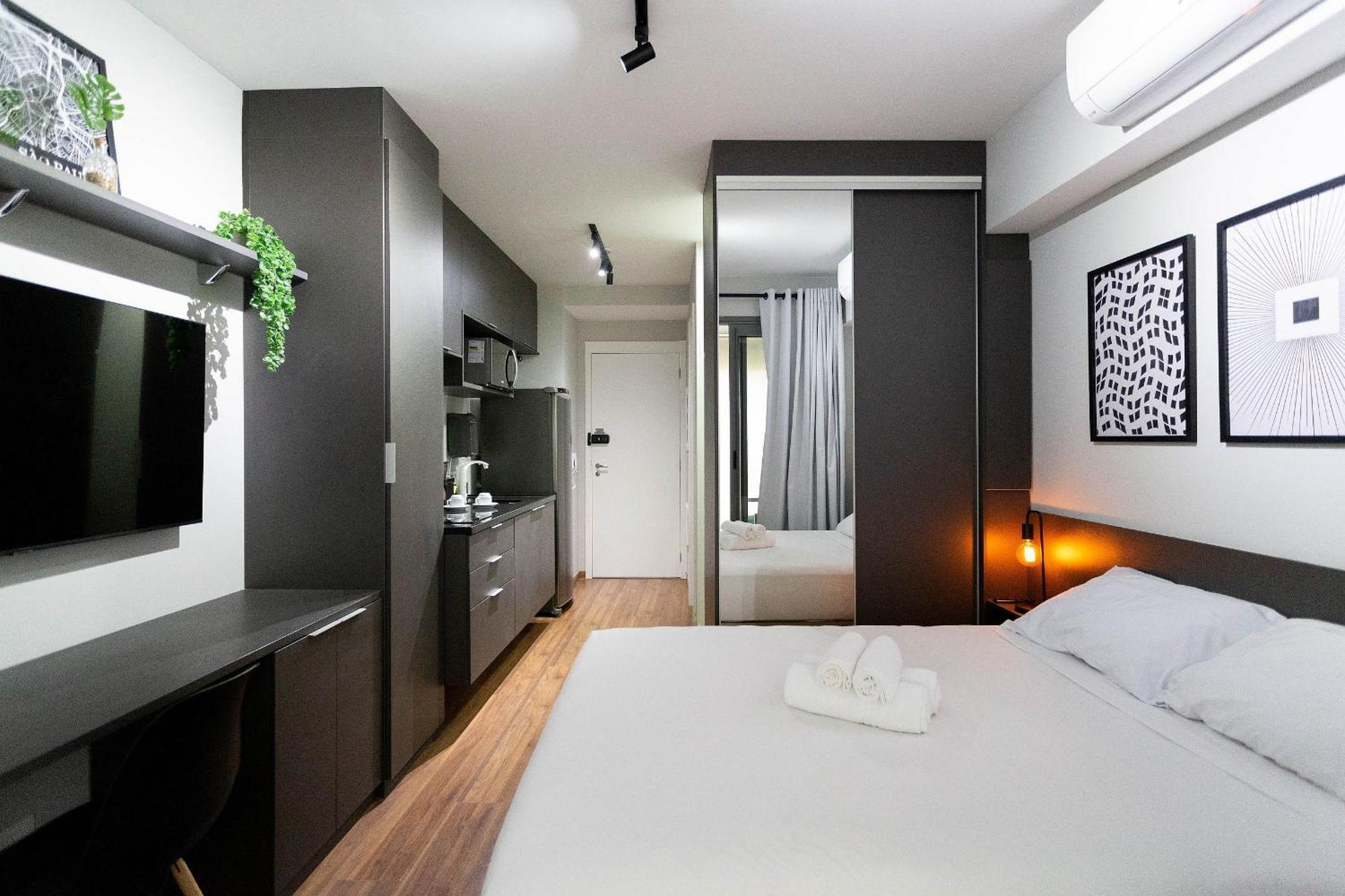Hub Vila Madalena - Studios Por Temporada Сан-Пауло Экстерьер фото